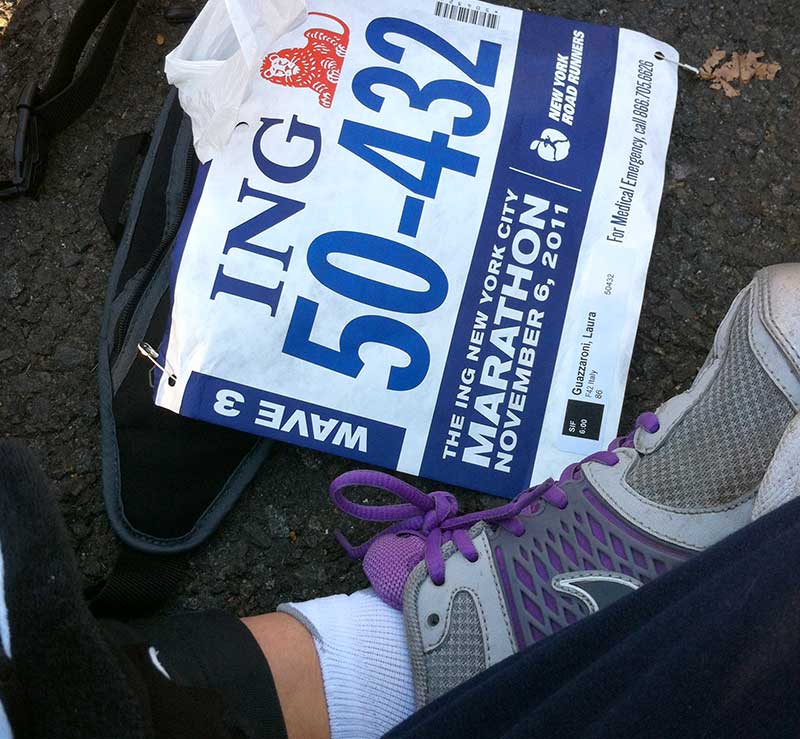 NYC Marathon 2011 bib number