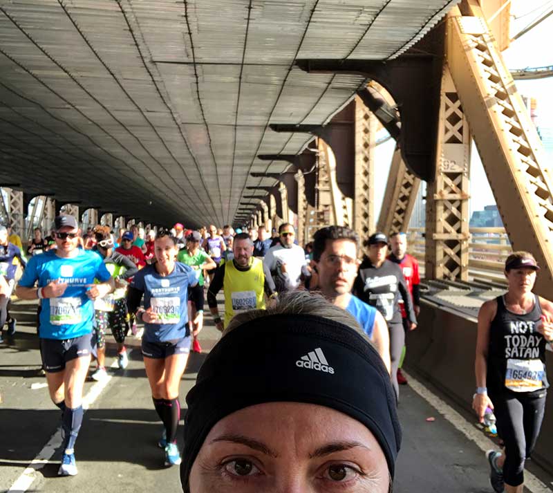 NYC Marathon: passage on the Queensboro Bridge